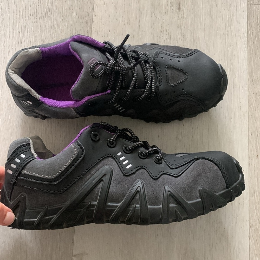 Terra Womens Spider X Black Leather Work and Safety‎ Shoes Sneakers size 9